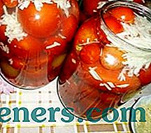 Запазване на домати с чесън или домати под сняг