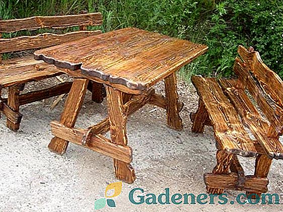 Niezależna produkcja drewnianego drewnianego stołu na letnią rezydencję: najprostsze i najciekawsze warianty