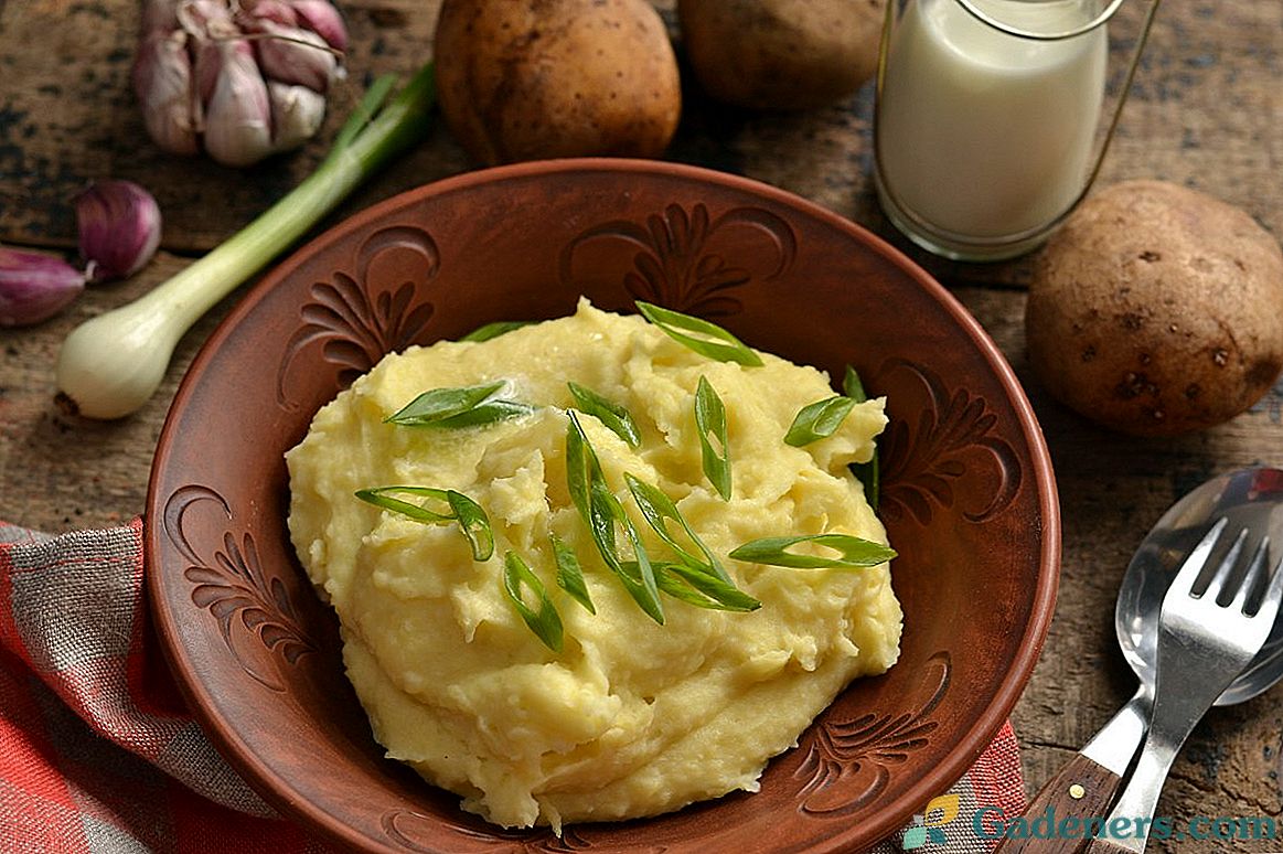 Картопляне пюре - рецепт з молоком і маслом