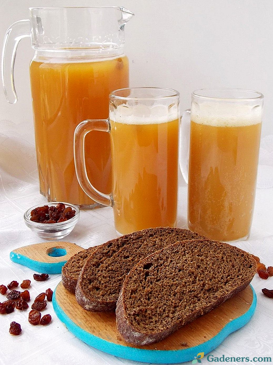 Domáci ražný chlieb kvass