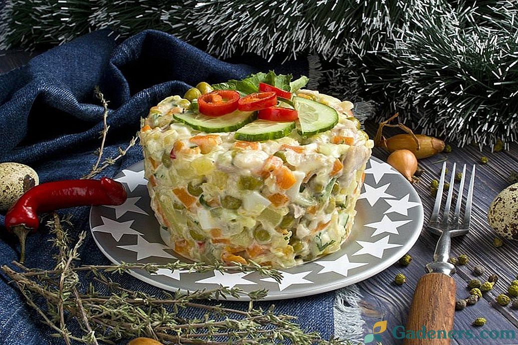 М'ясний салат на святковий стіл