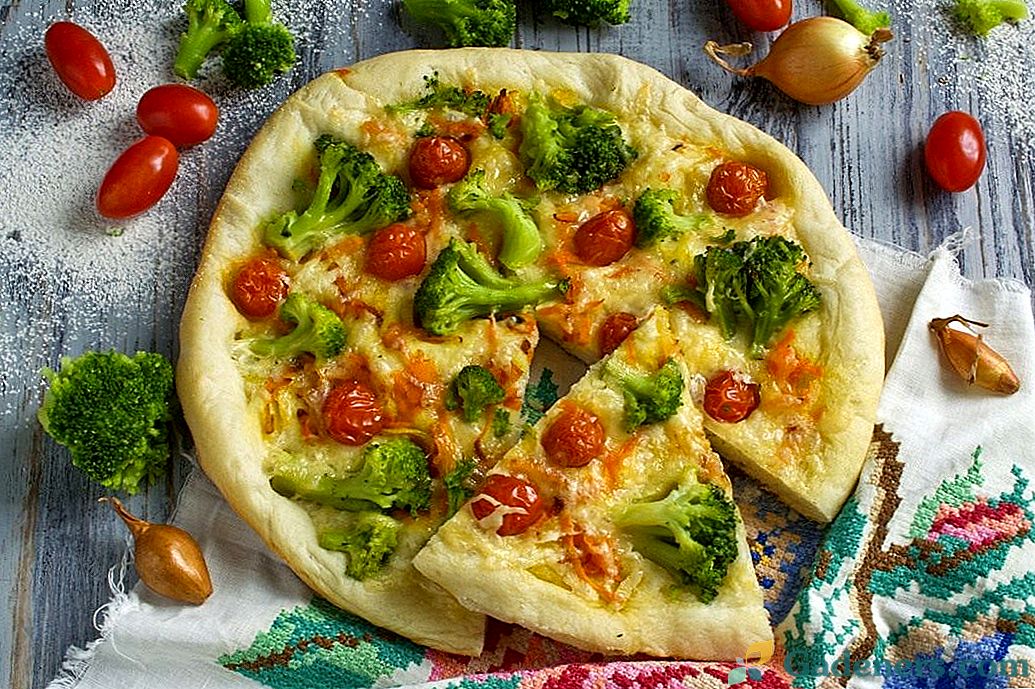 Зелена пица с броколи и тофу
