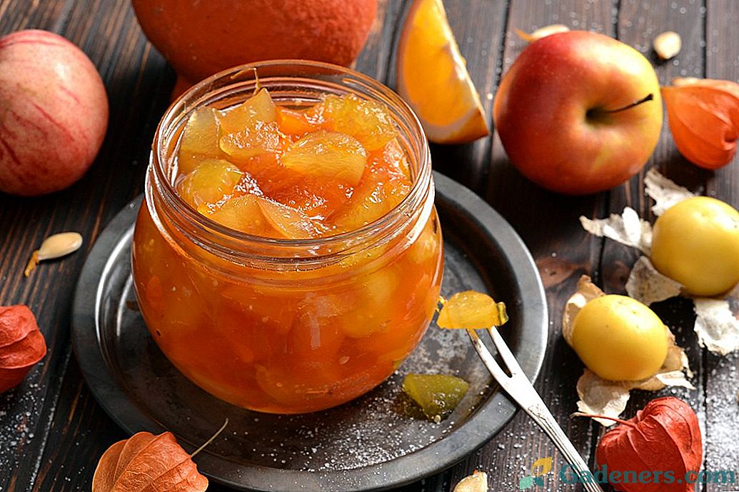 Dýňový džem s fyziky, jablky a oranžovou