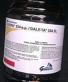 Herbicide "Galera": spectre d'action, taux de consommation, instruction