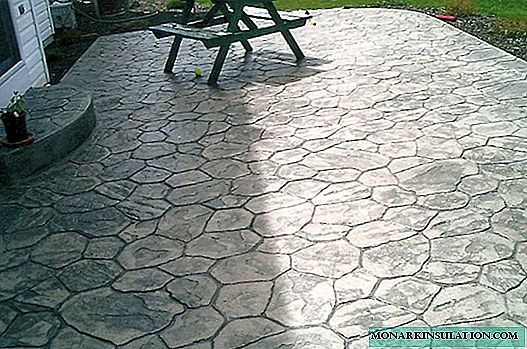 Decorative concrete in landscape design: spectacular make-up for dull dampness