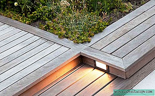Plates-formes de terrasse en bois pour une maison de campagne: nous équipons le revêtement de sol sur le site