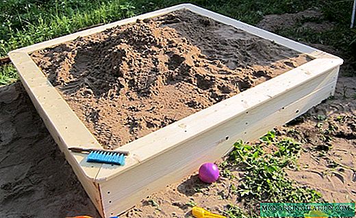 Hộp cát trẻ em trong vườn: xây dựng một nơi mát mẻ cho trẻ em