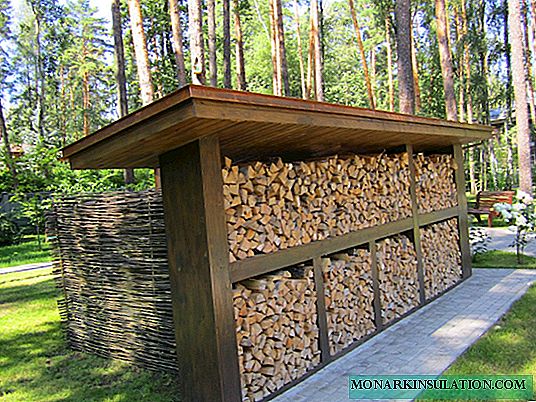 Comment construire un bois de chauffage dans le pays: nous construisons un bâtiment pour stocker le bois de chauffage
