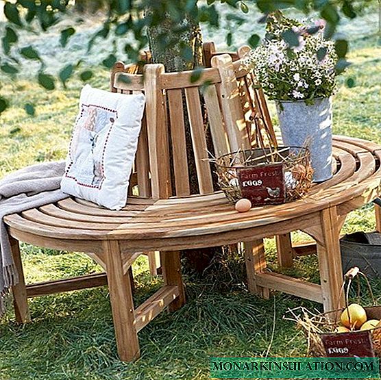 Master classes: we build a round garden bench and a table around a tree
