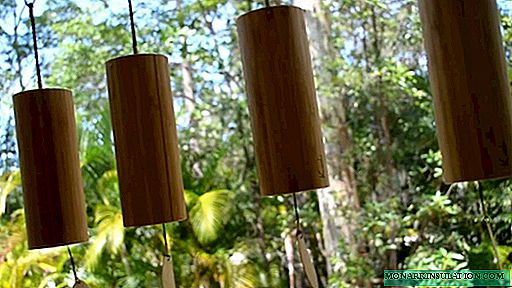 Bricolaje viento feng shui música de bambú y otros materiales