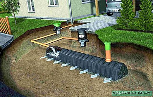 On-site water drainage system: arrangement of surface and deep options