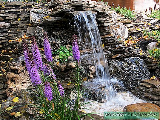 DIY waterfall in the country - a step-by-step example of the construction