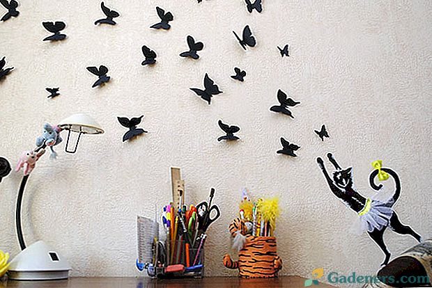 Ідеї ​​для прикраси приміщення за допомогою паперових метеликів