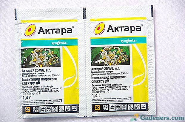 Pokyny na použitie insekticídu Aktara