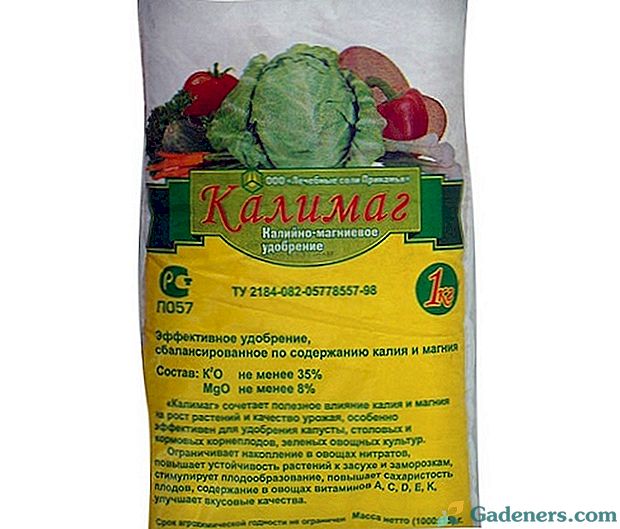 Kalimag gnojivo: prijava za rajčicu i luk