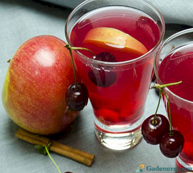 Vitamini naredite sami - kompot z jabolkami in češnjami