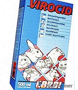 Instrucciones para el uso del desinfectante "Virocid"