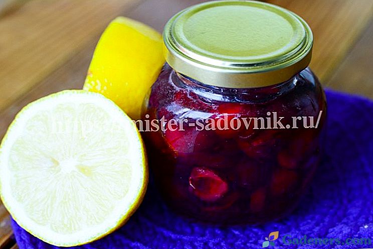 Neuvěřitelně vynikající cherry jam s citronem - recept s fotografiemi