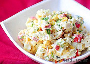 Amas sobre cómo hacer una ensalada con palitos de maíz y cangrejo - recetas interesantes