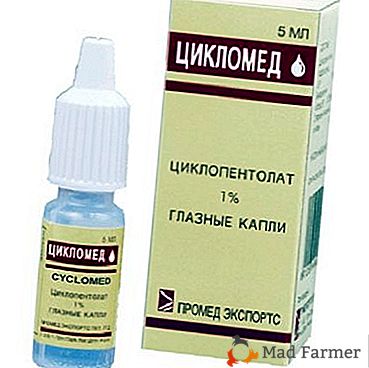 Ciklama naravnega zdravilca - kapljice za oči "Cyclomed", ljudski recepti iz genijantitisa